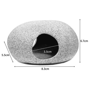 Aquarium Decor Mini Parrot Hide House Three-Lake Cichlid Fish Breeding <b>Egg</b> Spawn Fish Tank Rock Shrimp House Landscape - Product Image 4