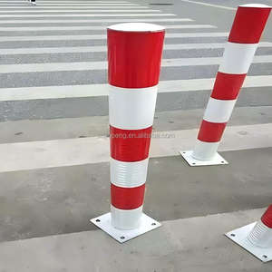 أعمدة فولاذية مجلفنة مضادة للاصطدام، أعمدة ثابتة لمواقف السيارات في مراكز التسوق، أعمدة تحديد المساحات عالية الكثافة - Product Image 5