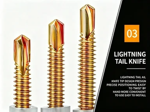 Tornillos Autoperforantes de Cabeza Hexagonal de Acero Inoxidable, Rosca Gruesa, Clase 4.8 6.8, Certificación ISO, para Chapa Metálica Electromecánica - Product Image 5