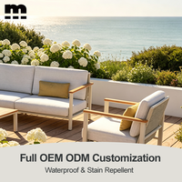 Modernes Aluminium-Outdoor-Sofa-Set Wasserdichtes Sonnenschutz-Gartenmöbel für Hof & Villa