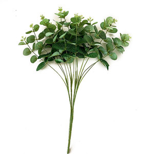 Fleurs artificielles d'eucalyptus à 16 branches en soie, haute simulation, pour décoration intérieure et accessoires de mariage - Product Image 5