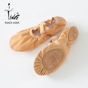 Zapatillas de Ballet de Lona Negras para Práctica de Danza para Niñas y <span class=keywords><strong>Mujeres</strong></span>, Zapatos de Ballet Suaves con Elástico, Venta al por Mayor - Product Image 6