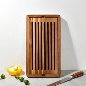 Harmony boîte en bois planche à découper à pain trancheuse à pain plateau à miettes avec support plateau <span class=keywords><strong>de</strong></span> service à pain pour la cuisine - Product Image 2