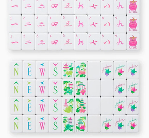 Jeu de Mahjong de Luxe en Acrylique avec Pièces en Acier Inoxydable, Base Bleue, pour 4 Joueurs, Écologique et Portable, Jeu Chinois pour la Famille - Product Image 4