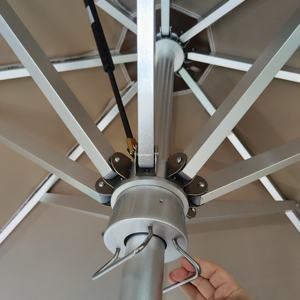 Pezzi di ricambio di alta qualità antivento in acciaio inossidabile ombrello a sbalzo in poliestere tessuto leggero per mobili pagoda - Product Image 2