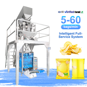 Automatic Multi-function Multihead Weighing Packing Nuts Chips <b>Popcorn</b> Snacks Packaging <b>Machine</b> - Product Image 1