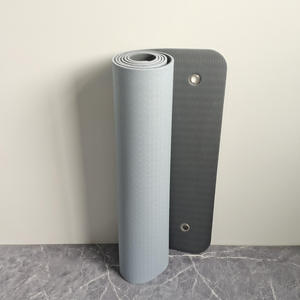 Tapis de yoga Pilates en TPE personnalisé avec logo, trou de suspension et œillet, épaisseur 6mm/8mm, longueur 183cm, pliable pour la gym - Product Image 1