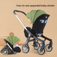 Nouvelle poussette multifonctionnelle 4-en-1 pour bébés, pliable, sécurisée, capacité de charge 15 kg, idéale automne/hiver