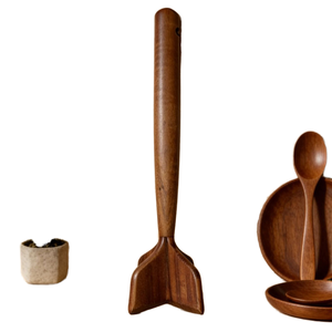 EcoTeak Picador de Carne, Triturador de Hamburguesas, Machacador de Carne, Desmenuzador, Herramienta Duradera de Madera Lavable a Mano para Carne Picada, Triturador de Patatas, Pollo - Product Image 3