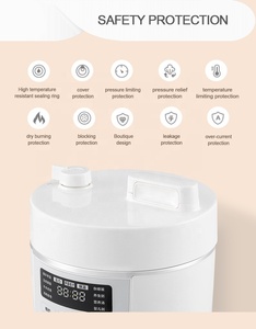 2 Lít Điều Khiển Cảm Ứng Nồi Áp Suất Điện 710W <span class=keywords><strong>LCD</strong></span> Màn Hình Hiển Thị Mini Nồi Áp Suất Điện Cho Hàn Quốc Và Nhật Bản - Product Image 4