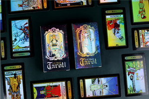 Tarjetas de <span class=keywords><strong>Tarot</strong></span> Waite Personalizables con Superficie Lisa, Tarjetas de Juego de Mesa Plateadas con Láser, Tarjetas Flash - Product Image 4