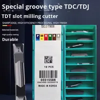Insertos TaeguTec TDC2 3 4 5 para Herramientas de Torneado TT9030 9080 TT7220 Cortadores de Ranurado TDJ/TDT para Diversas Aplicaciones