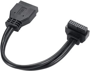 <span class=keywords><strong>สาย</strong></span>ต่อ <span class=keywords><strong>USB</strong></span> <span class=keywords><strong>SATA</strong></span>-USB3.0เมนบอร์ดด้านหน้า19ขาชายกับหญิง<span class=keywords><strong>สาย</strong></span>ต่อ18ซม. การเชื่อมต่อความเร็วสูง - Product Image 1