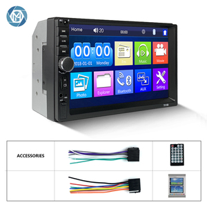 Promoción Pantalla táctil de 7 pulgadas 2 Din Video Radio <span class=keywords><strong>Car</strong></span> Music Video MP5 Player <span class=keywords><strong>Kit</strong></span> 7018B con base de marco de cámara de marcha atrás - Product Image 6