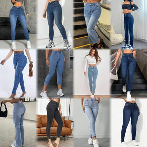 2026 China Factory Clothing Brand <strong>Label</strong> Women's <strong>Jeans</strong> Ultra Low Price Large Size Brand <strong>Jeans</strong> Tight Straight Stretch <strong>Jeans</strong> - Product Image 5