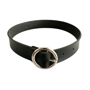 jinlong personality leather round collar Gothic simple necklace ring neck with punk style PU choker