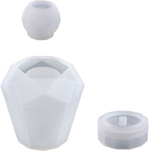 4-piece Set Storage Box, Vase Tray, Silicone <b>Mold</b> DIY, Gypsum Cement Lotus <b>Candle</b> Cup, Silicone <b>Mold</b> Set for Home Decoration - Product Image 1