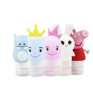 Custom Size 40/50/60/70/80/90ml <b>Refillable</b> Silicone Travel <b>Hand</b> Sanitizer Bottles Reusable Silicone Squeeze Bottle for Toiletry - Product Image 6
