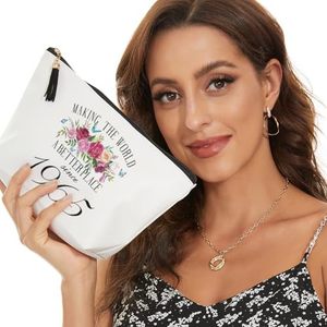 60 ° compleanno regalo divertente borsa <span class=keywords><strong>per</strong></span> il trucco alla moda custodie cosmetiche portatili lettera di viaggio <span class=keywords><strong>per</strong></span> la nonna mamma - Product Image 3