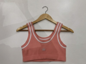 เสื้อชั้นในกีฬาผู้หญิงแบบครอป ผ้าถัก สำหรับออกกำลังกาย เล่นเทนนิส - Product Image 4