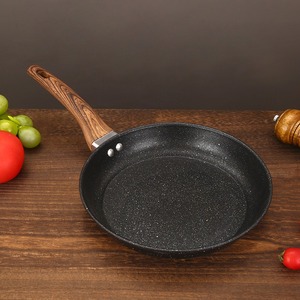 Commercio all'ingrosso <span class=keywords><strong>Set</strong></span> di <span class=keywords><strong>pentole</strong></span> a <span class=keywords><strong>induzione</strong></span> con antiaderente Ford alluminio Fry Pan manico in legno e copertura in vetro Wok per la cottura - Product Image 4