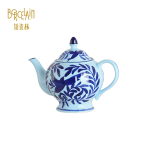 ชุดกาแฟพอร์ซเลนกาน้ำชาเซรามิก1L ความจุขนาดใหญ่หรูหราสำหรับ<span class=keywords><strong>บ้าน</strong></span>และร้านอาหารใช้บริการน้ำชาและกาแฟยามบ่าย - Product Image 2