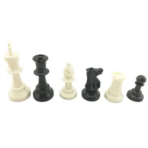 High quality PS plastic chess pieces 7.6cm king height piezas de ajedrez chess pieces Manufacturers