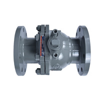 Válvula de Bola Flangeada Industrial WCB PN16 PN25 de Acero Fundido, Válvula de Bola Flotante de 2 Piezas, Fabricante de Válvulas de Aceite y Gas de Media Presión CE