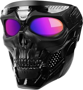 Máscara Táctica Wejump para Actividades al Aire Libre, Protección Facial Completa para Paintball, Cosplay, Resistente al Viento, con Gafas <span class=keywords><strong>de</strong></span> <span class=keywords><strong>Seguridad</strong></span> UV - Product Image 1
