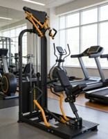 Nouvel équipement de musculation, tube Q235, machine à musculation du dos avec poids, multi-double, super-set, rangée assise, extension dorsale