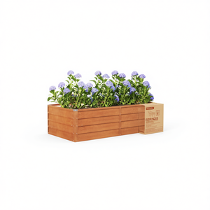 Fioriera in Legno Rusticocs 63 x 31,5 x 17,7 Pollici, Contenitore da Giardino per Fiori e Verdure - Product Image 1