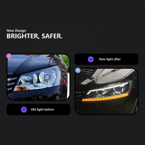 Applicable to 11-16 for US B7 Assembly Car 12V <b>LED</b> <b>Headlight</b> Turn Signal Low Height Enhanced Visibility <b>LED</b> Lights Ensure - Product Image 3