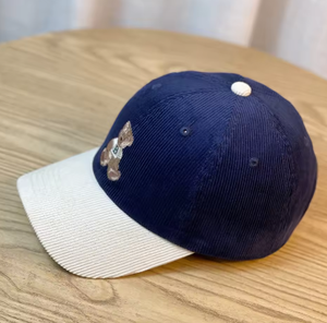 Casquettes de baseball sportives printemps-automne de haute qualité avec logo d'ours brodé, chapeaux en velours côtelé doux bicolores pour hommes et femmes - Product Image 3