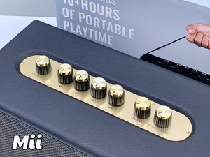 2025 New Arrival Bán Buôn <span class=keywords><strong>Mii</strong></span> Màu Xanh Răng Loa Di Động Hifi Âm Thanh Hộp Ngoài Trời Không Dây 20W Bass Nặng Retro Loa - Product Image 3