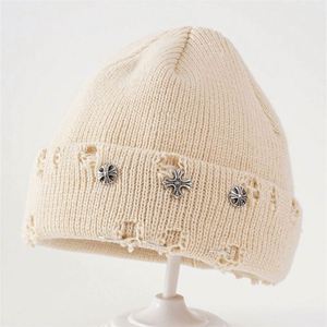 Bonnet Slouchy Unisexe en Acrylique Tricoté, Style Streetwear Hip-Hop, Effet Usé, Respirant et Confortable, Idéal Plage, Vente en Gros - Product Image 6