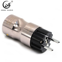 Prise d'alimentation YIVO XSSH en cuivre pur plaqué or rhodium, connecteur électrique HIFI standard européen femelle/mâle EU IEC
