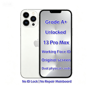 Venta al por Mayor de Teléfonos Inteligentes Usados <span class=keywords><strong>13</strong></span> Pro Max Plateados de 128GB 5G con Face ID, Desbloqueados Globalmente, de Alta Calidad - Product Image 1