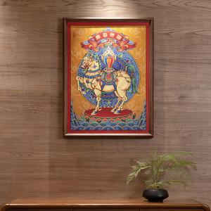 Pintura <span class=keywords><strong>de</strong></span> Cobre Pixiu Verde Cielo 2026, Arte Decorativo Hecho a Mano, Pintura Metálica Adecuada para Entradas - Product Image 4