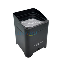 Projecteur LED PAR sans fil rechargeable IP65 6x18W 6-en-1 avec conception étanche pour événements en extérieur