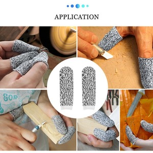 Guantes de punto resistentes a cortes de nivel 5 para las industrias de la construcción y la matanza, material HPPE sin recubrimiento, resistentes a desgarros - Product Image 2
