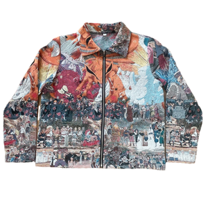 Moda <span class=keywords><strong>Streetwear</strong></span> arazzo giacche autunno inverno <span class=keywords><strong>donna</strong></span> Plus Size giacche cappotti Custom Tapestri Jacquard Crop Top <span class=keywords><strong>abbigliamento</strong></span> <span class=keywords><strong>donna</strong></span> - Product Image 1