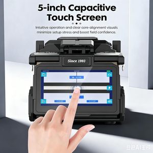 Soudeuse par fusion de fibres KOMSHINE 300T avec écran tactile 5 pouces, alimentée par batterie, pour équipement de fibre optique G654E - Product Image 2