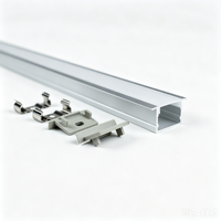 Profilé en aluminium extrudé pour éclairage LED décoratif, profilé en aluminium pour bande LED, boîtier pour bande LED