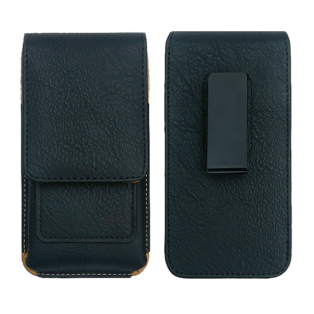 Multipurpose PU Leather Vertical Smartphone Pouch Cell Phone Holster with Belt Clip Pouch Bag Belt Pouch for Men