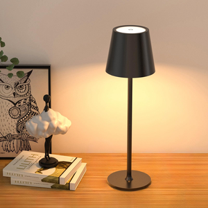 Modern Nordic <b>LED</b> Touch Control Bar <b>Table</b> Lamp Restaurant Dinner <b>Light</b> Cordless Hotel Rechargeable Wireless Metal Iron Desk Lamp - Product Image 1