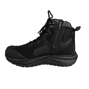 Botte tactique en maille noire DF954, respirante, toutes saisons, avec fermeture éclair latérale et lacets, pour la randonnée - Product Image 1