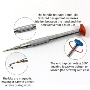<span class=keywords><strong>Destornillador</strong></span> de Precisión Industrial, Duradero, de Acero S2, con Mango de Aluminio, Punta Magnética, Reparación de <span class=keywords><strong>iPhone</strong></span>, Puntas Multiusos de 1,5 mm, Pentalobe - Product Image 4