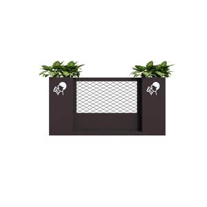 Combinación de macetero de metal personalizado para exteriores, de hierro forjado, con valla divisoria y <span class=keywords><strong>jardinera</strong></span> de acero inoxidable para plantas. - Product Image 5