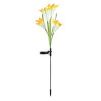 Top Vente 4 * led Couleur Changeante Nuit Paysage Beau Décoratif Imperméable À L'eau Conduit Lumière De Fleur Solaire Pour Jardin