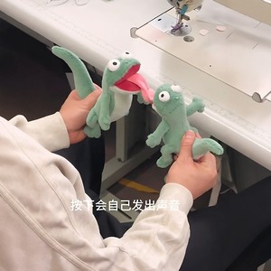 แผนการแปลงร่าง: ตุ๊กตาจิ้งจกสีเขียวเสียงร้องได้ ลิ้นยื่นออกมา ของตกแต่งรูปแมวแม่เหล็ก ของขวัญสำหรับแฟนสาว - Product Image 3